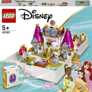 LEGO Disney Princess - Aventura lui Ariel, Belle, Cenusareasa si Tiana din cartea de povesti 43193, 130 piese